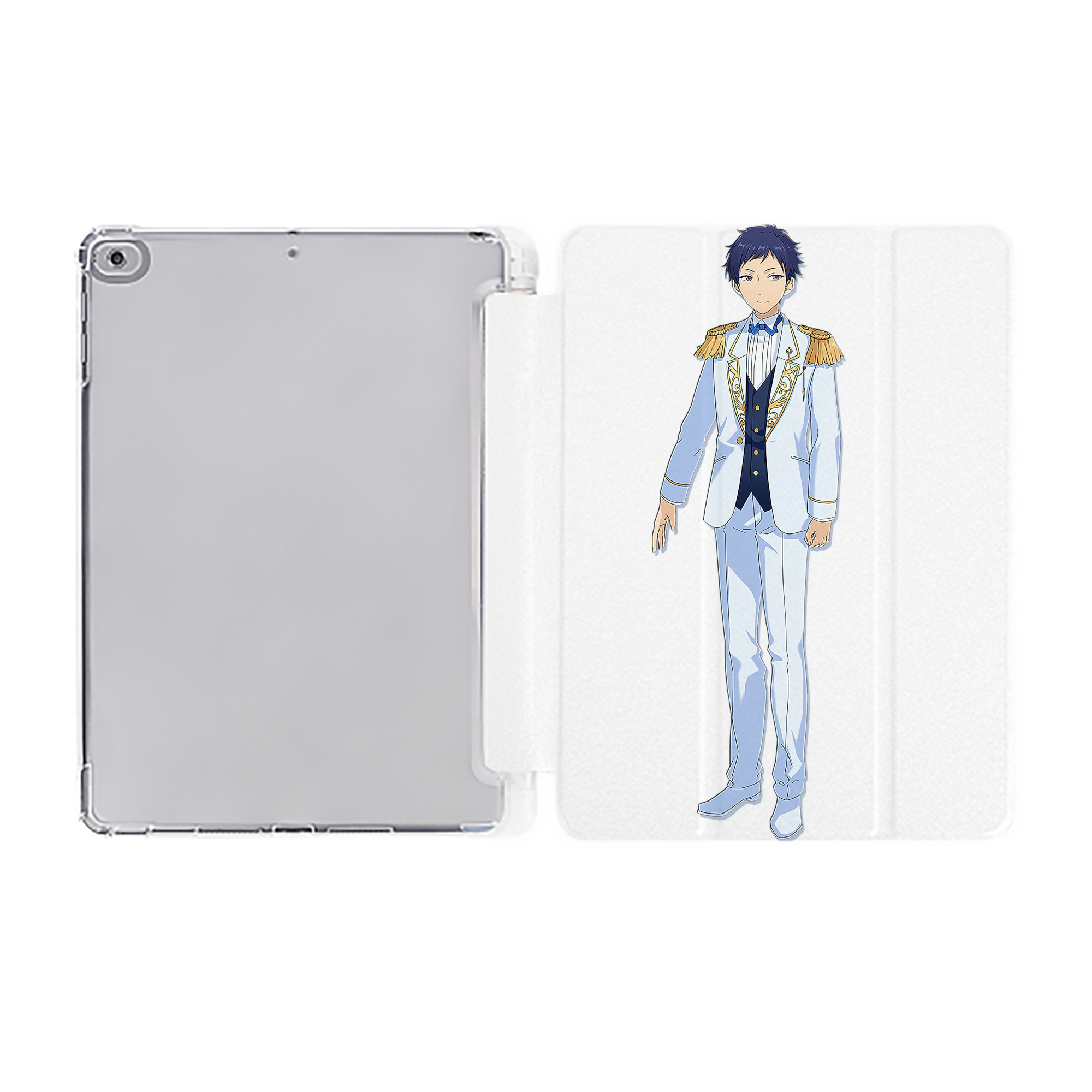 （画像用） あんさんぶるスターズ! Ensemble Stars IPad ケース ペン収納付き 三つ折りスタンド PUレザー×シリコン 対応機種9.5/10.5/10.9インチ